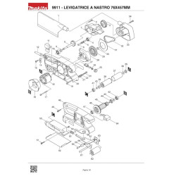 Ricambi Makita per Levigatrice a Nastro 9911