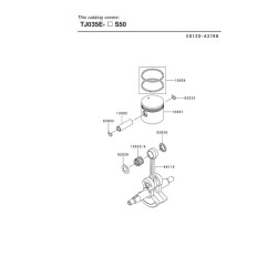 Ricambi Kawasaki per Decespugliatore Top 35U - TJ035E - 73121