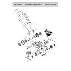 Ama Spare Parts for Lawnmower Mulching RTM 521