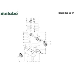 Metabo Spare Parts for Air Compressor Basic 250-50 W