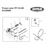 Ama Spare Parts for Pruner PP-33.430 code 88600