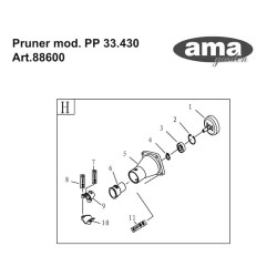 Ama Spare Parts for Pruner PP-33.430 code 88600