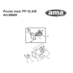 Ama Spare Parts for Pruner PP-33.430 code 88600