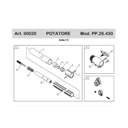 Ama Spare Parts for Pruner Mod. PP.26.430 - 90020
