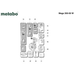 Metabo Spare Parts for Air Compressor Mega 350-50 W