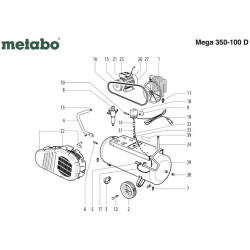 Ricambi Metabo per Smerigliatrici Angolari L 3709-L10-10-LE 9-10