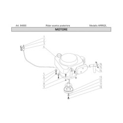 Ama Spare Parts for Lawn Tractor RIDER ARR62L - 84890