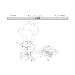 Ama Spare Parts for Lawn Tractor RIDER ARR62L - 84890