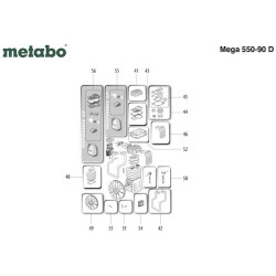 Metabo Spare Parts for Air Compressor Mega 550-90 D