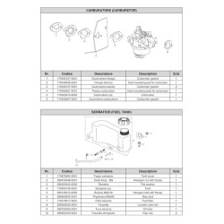 Loncin Spare Parts for Engine 196 cc 6.5 Hp LC1P170FAD
