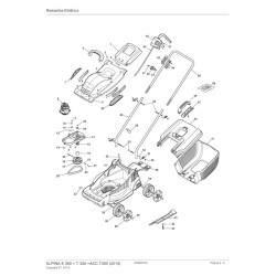 Alpina Spare Parts for Electric Lawn Mower E 380