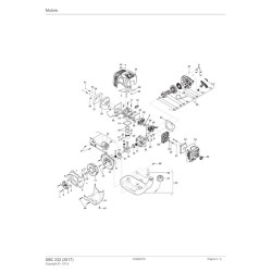 Stiga Spare Parts for Engine Brushcutter SBC 232