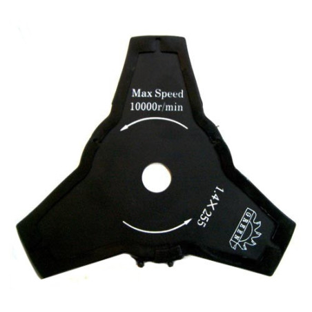 Disco 3 denti per Decespugliatore mm 255x1,4 Axel GA0345
