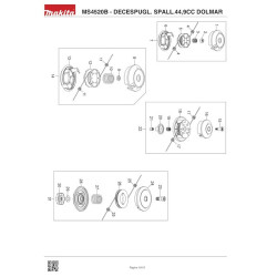 Dolmar Spare Parts for Backpack Bruschcutter MS4520B