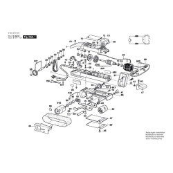 Bosch Spare Parts for Belt Sander PBS 75 - 0603270048