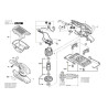 Bosch Spare Parts for Orbital Sander PSS 200 AC - 3603C40102