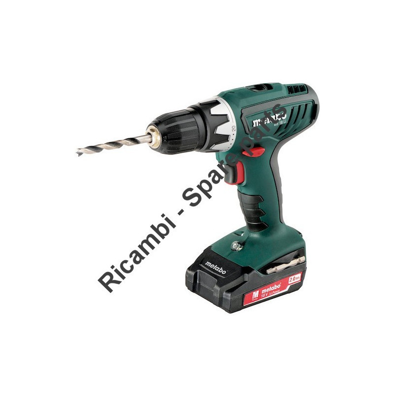 Ricambi Metabo per Trapano Avvitatore a Batteria BS 18