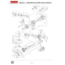 Ricambi Makita per Decespugliatore a Motore RBC421L
