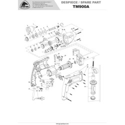 Stayer Spare Parts for Percussion Drills TM900A - TM900AK