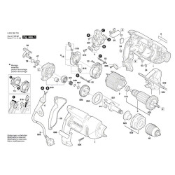 Bosch Spare Parts for Percussion Drill PSB 700 RE - 0603386703