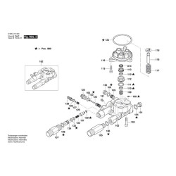 Bosch Spare Parts for High Pressure Cleaner GHP 5-55