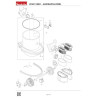 Makita Spare Parts for Vacuum Cleaner VC2211MX1