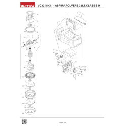Ricambi Makita per Aspirapolvere VC3211HX1