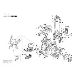 Bosch Spare Parts for High Pressure Cleaner GHP 5-75 X
