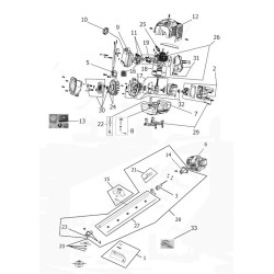 Valex Spare Parts for Brush Cutter Texsas 33 Catalysed