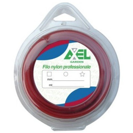 Nylon cutting line for brush cutters - squared shape mm 3,3x15