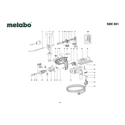 Ricambi Metabo per Trapano a Percussione SBE 601
