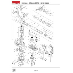 Makita Spare Parts for Demolition Hammer HM1304