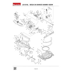 Ricambi Makita per Troncatrice Radiale LS1219L