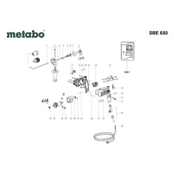 Ricambi Metabo per Trapano a Percussione SBE 650