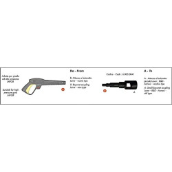 Adapter 6.003.0041 New Type for High Pressure Lance Lavor