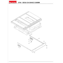Ricambi Makita per Sega da Banco 2704