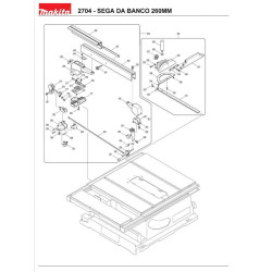 Makita Spare Parts for 260MM Table Saw 2704