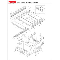 Ricambi Makita per Sega da Banco 2704