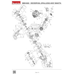 Ricambi Makita per Decespugliatore Spalleggiato BBK4500