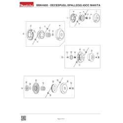 Makita Spare Parts for Backpack Bruschcutter BBK4500