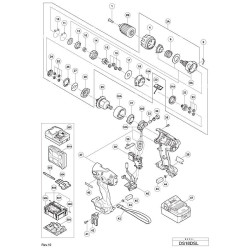 Ricambi Hitachi per Trapano Avvitatore a Batteria DS18DSL