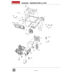 Makita Spare Parts for Power Generator EG4550A
