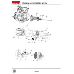Ricambi Makita per Generatore di Corrente EG4550A