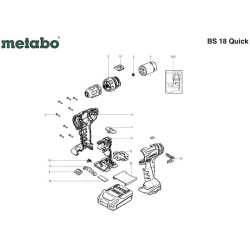 Metabo Spare Parts for Cordless Drill Driver BS 18 Quick