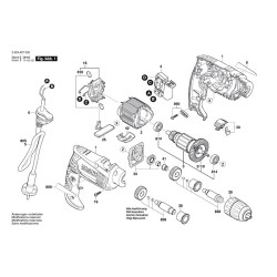 Bosch Spare Parts for Percussion Drill PSB 500 RE - 3603A27006