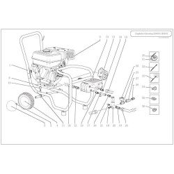 Lavor Parts for Petrol Engine Pressure Cleaner Idro Thermic 6,5 Hp