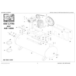 FIAC Spare Parts for Piston Air Compressor AB500/1000