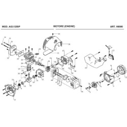 Ama Spare Parts for Buckpack Engine Brushcutter AMA AG3 52BP