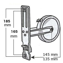 Belt reels "Standard" for shutter - distance 165/185/6 mt