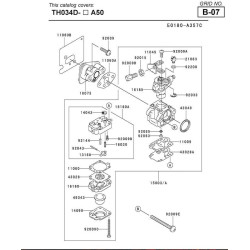 Kawasaki Spare Parts for 2 Stroke Engine TH034D